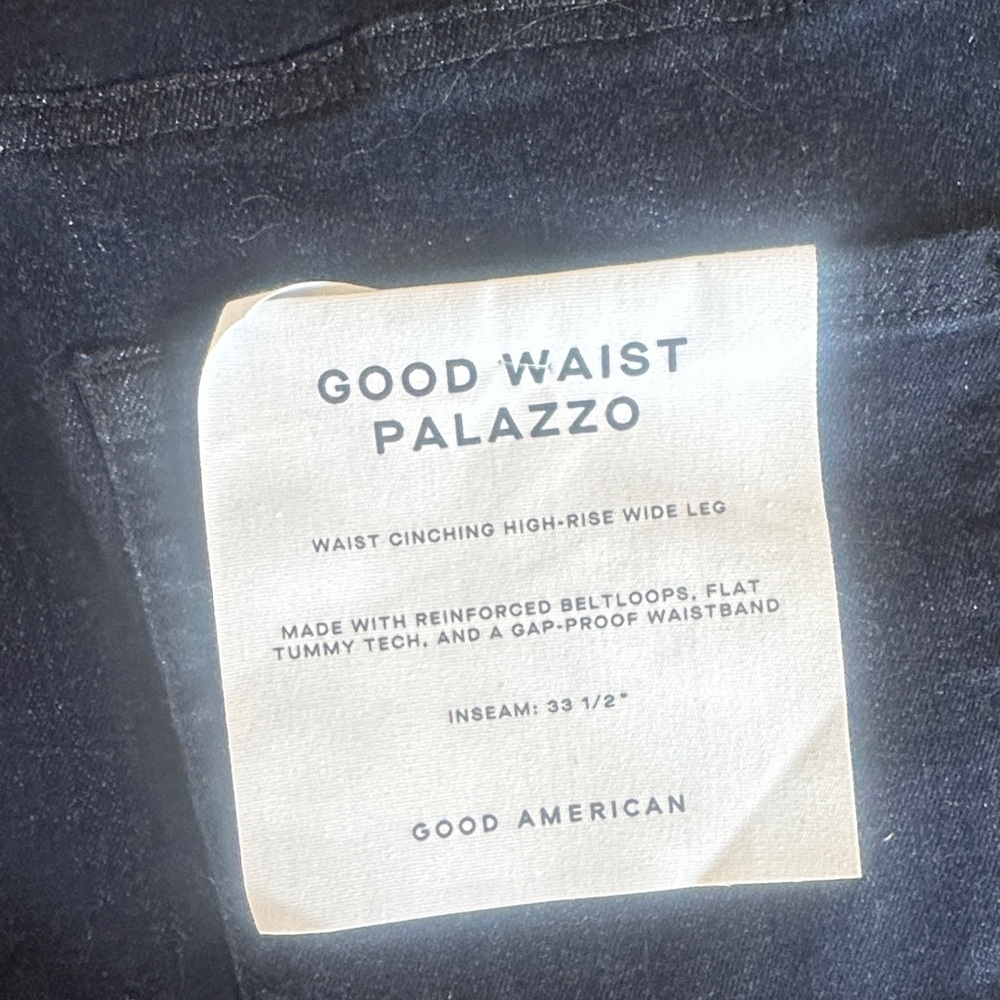 Good American Indigo Wide Leg Jeans - Picture 4 of 6